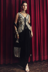 Ziya Waistcoat With Drape Saree