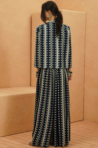 Noura Embellished Cape Set