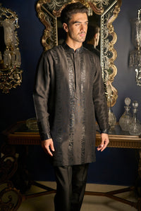 Black Open Jacket Set