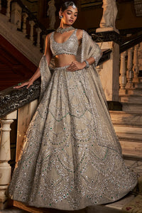 Champagne Chandelier Lehenga Set