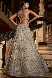 Champagne Chandelier Lehenga Set