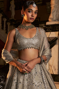Champagne Chandelier Lehenga Set