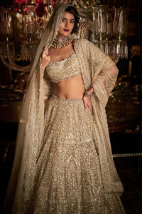 Champagne Pearl Lehenga Set