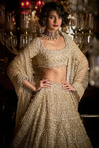 Champagne Pearl Lehenga Set