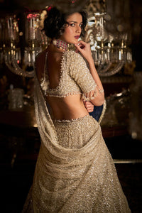 Champagne Pearl Lehenga Set