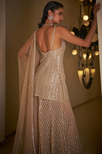 Champagne Sequin Sharara Set