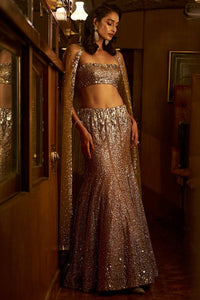 Crystal Gold Skirt Set