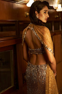 Crystal Gold Skirt Set