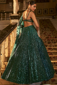 Emerald Green Lehenga Set