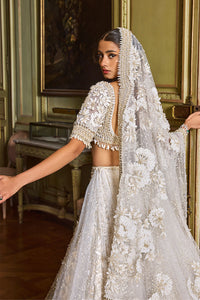 Ivory Gold Three-Dimensional Lehenga Set