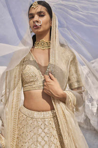 Ivory Gota Patti Lehenga Set