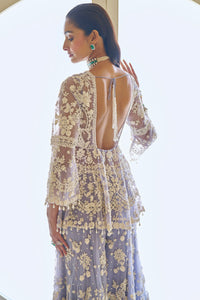 Mauve Pearl Sharara Set