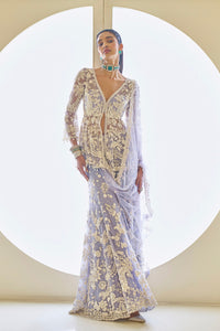 Mauve Pearl Sharara Set