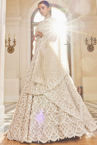 Nude Pearl Drop Lehenga Set