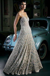 Powder Blue Pearl Gown