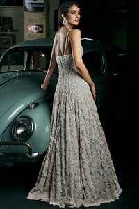 Powder Blue Pearl Gown
