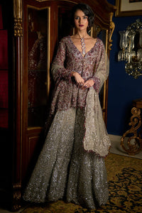 Ruby Silver Sharara Set