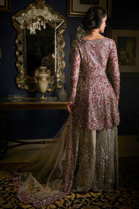 Ruby Silver Sharara Set