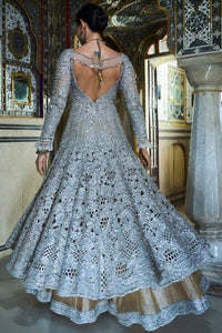 Silver Jacket Sharara Set
