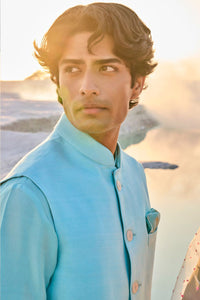 Turquoise Blue Bundi Set