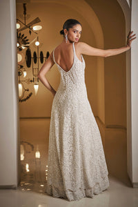 White Sequin Sharara Set