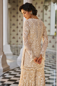 Nude Multi-Coloured 3D Sharara Set