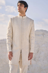 Cream Dori Sherwani Set