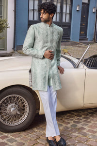 Powder Blue Sherwani Set