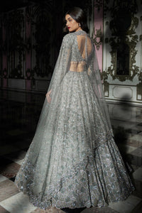 Silver Abstract Lehenga Set