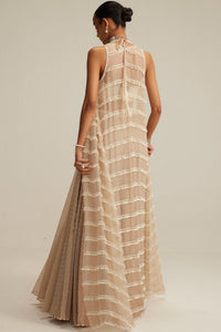 Light Beige Pearl Drop Jacket Set