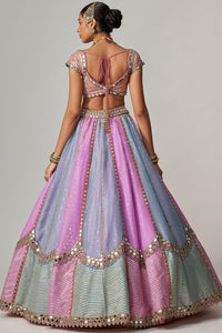 Mauve Multicolor Lehenga Set