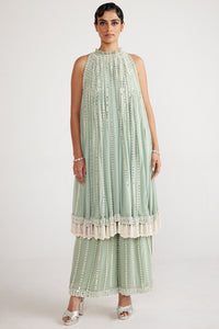 Mint Green Chandelier Drop Kurta Set