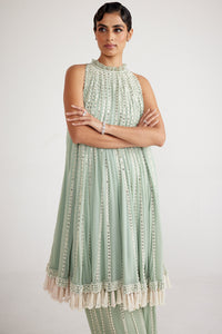 Mint Green Chandelier Drop Kurta Set