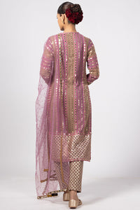 Mud Mauve Mirror Kurta Set