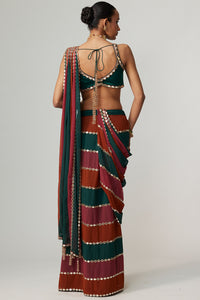 Cranberry Multicolour Saree