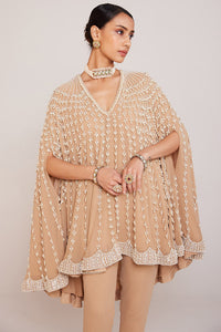 Beige Cape and Pants