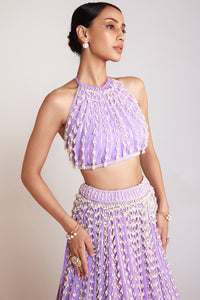 Lilac Chandelier Pearl Lehenga
