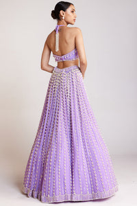 Lilac Chandelier Pearl Lehenga