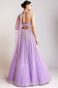 Lilac Chandelier Pearl Lehenga