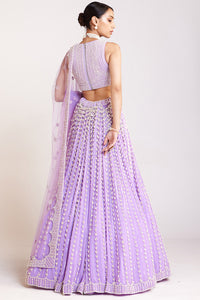 Lilac Chandelier Pearl Lehenga