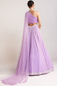 Lilac Pearl Embellished Lehenga