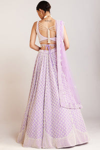 Lilac Pearl Drop Lehenga