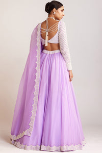 Lilac Pearl Embellished Lehenga