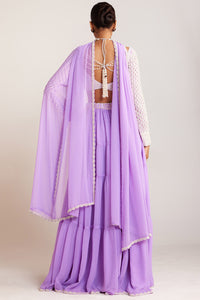 Lilac Pearl Sharara Set