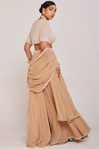 Pearl Embellished Lehenga Pant Set