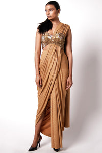 Corset Bustier with Star Sari