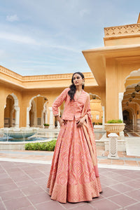 Shukra Lehenga Set - Blush