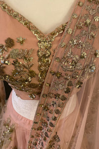 Pink and Gold Lehenga