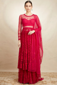 Hot Pink Thread Sharara
