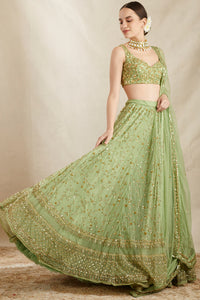 Mint Green Heavy Lehenga Set